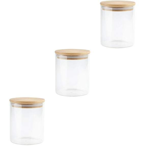 3 Pcs Storage Jar Candy Box Tea Sugar Food Containers with Lids Jars Cookie Tins
