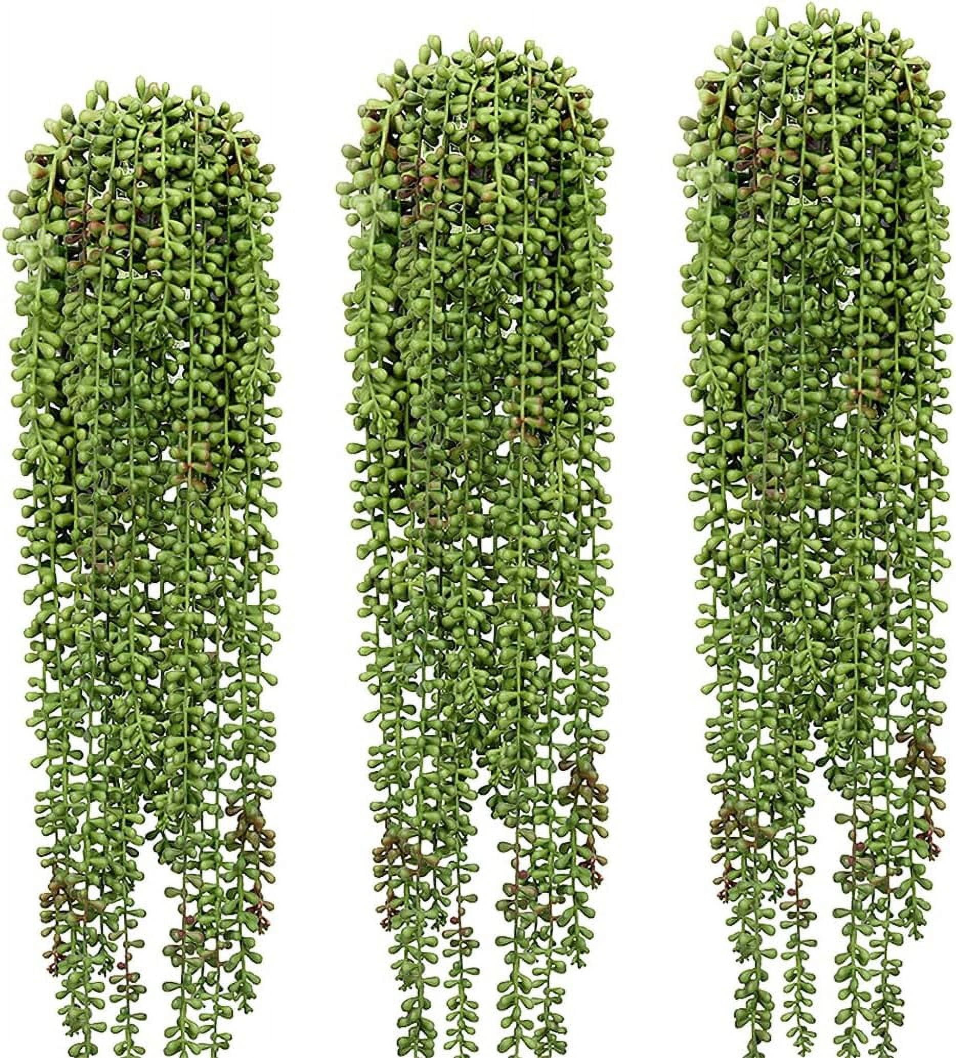 3 Pcs String of Pearls Plant Artificial Hanging Succulents Plants for