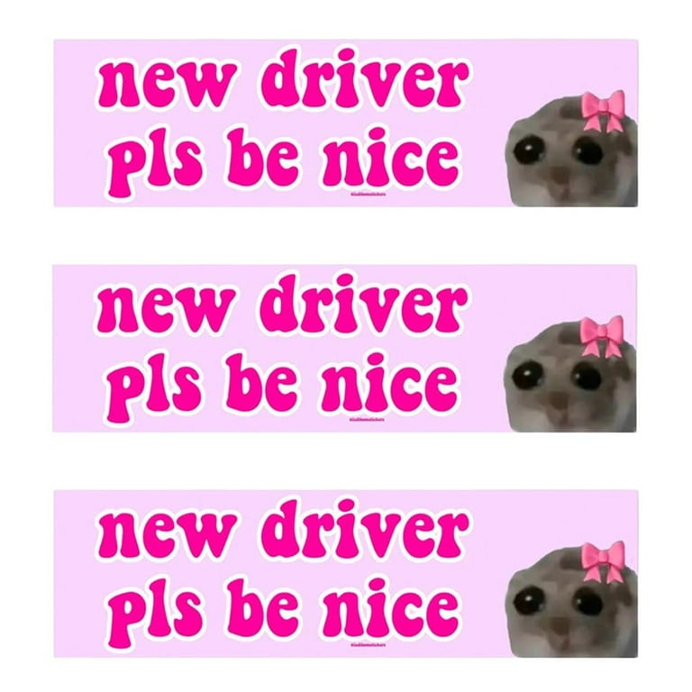 3 Pcs Student Driver Sticker Magnet for Car, New Driver Please Be
