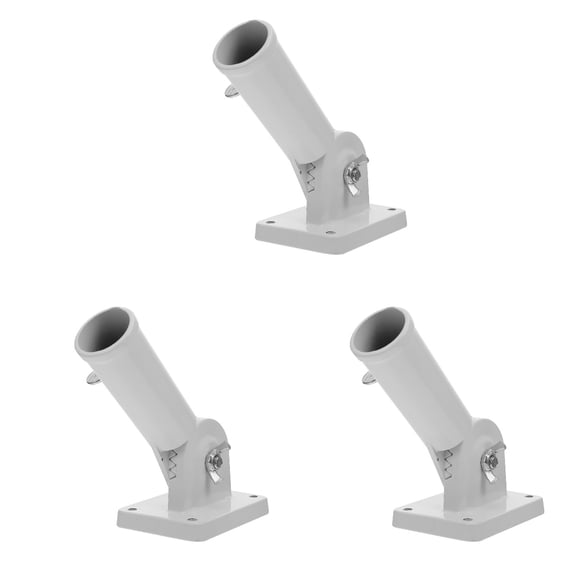 3 Pcs Suction Cup Flag Pole Bracket Side Mount Flagpole Outdoor Holder Aluminum