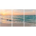 thumbnail image 1 of 3 Pcs Summer Beach Wall Art Decor, Sunset Seaside Canvas Painting Posters,Nature Sea Ocean Pictures for Living Room Bedroom Home Decoration, 1 of 6