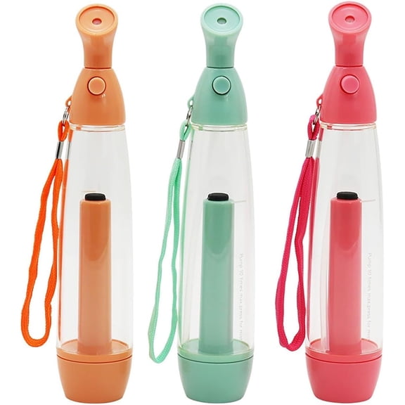 3 Pcs Summer Mister Spray Bottle Set Pump Mister Personal Cooling Device Empty Plastic Spray Bottles Water Refillable Portable Misting Sprayers for Outdoor Patio Camping Hiking