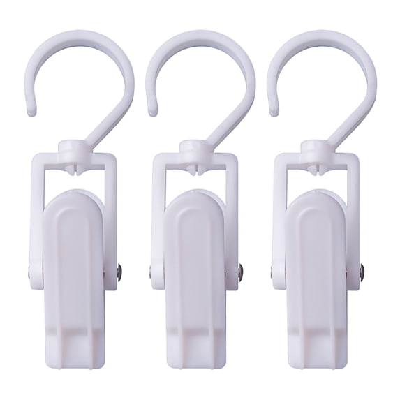 3 Pcs Super Strong Swivel Hanging Hooks, Plastic Clothes Pins, Super Strong Hanger Clips, Swivel Hooks Clip for Clothing Store Home Office & Workshop