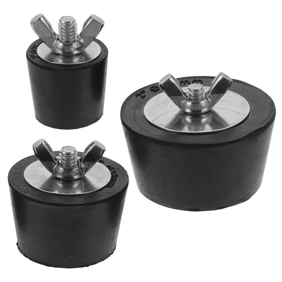 3 Pcs Swimming Pool Drain Plug Bathroom Sink Plugs The Supplies Heavy Duty Winter Spa Steel