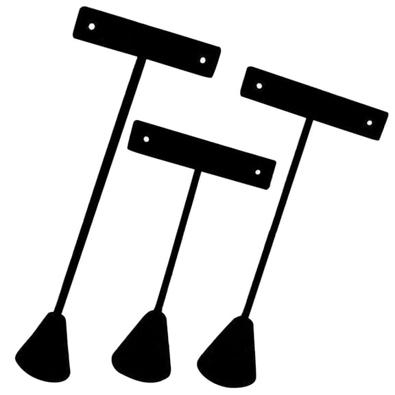 3 Pcs T-shaped Earring Holder Dresser Decor Necklace for Jewelry Bracelet Stand Hanger Organizer Earrings Single