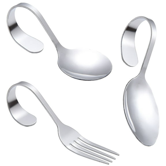 FUEENIRVA Serving Forks for Buffet Stainless Steel 3pcs