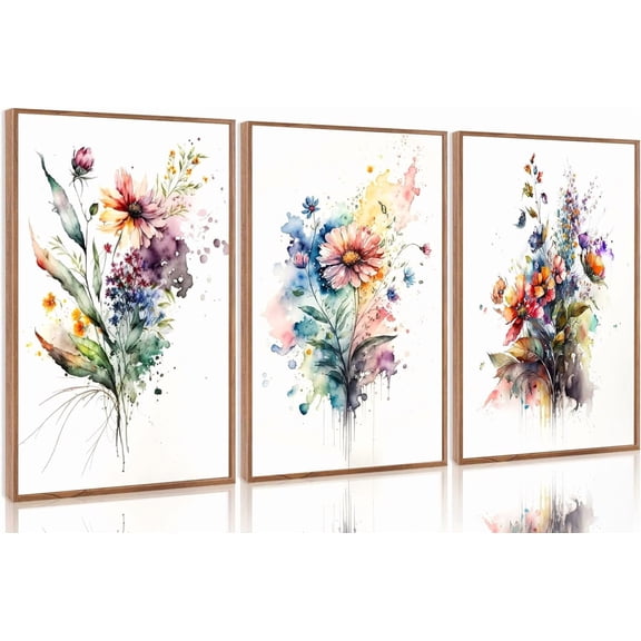 3 Pcs Tarot Canvas Wall Art Sun Moon and Star Mystical Astrology Celestial Paintings Pictures Wall Decor Poster Print Artwork for Bedroom Living Room Dorm Home Decoration