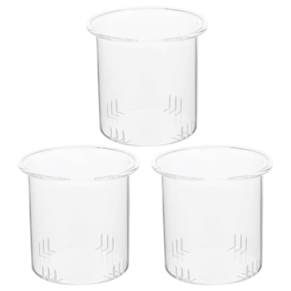 REOFLYUP Tea Infusers Glass Transparent 3Pcs 2.75X2.75X2.55in