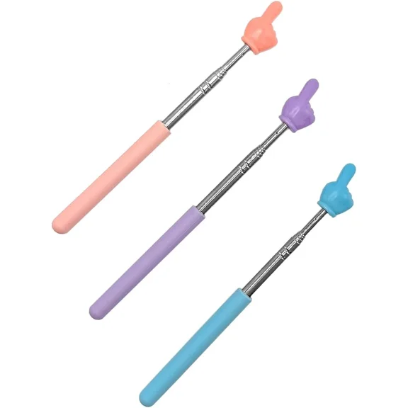 3 Pcs Teacher Pointer Sticks Finger, Extendable Telescopic Tiny...