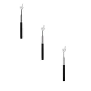3 Pcs Telescopic Teacher Pointer Finger - Retractable Hand Pointer for Course, Extendable Pointer Stick, Cute Finger Shape Design for Engaging Lessons,Retractable Pointing Stick Reading Aid,Black*3