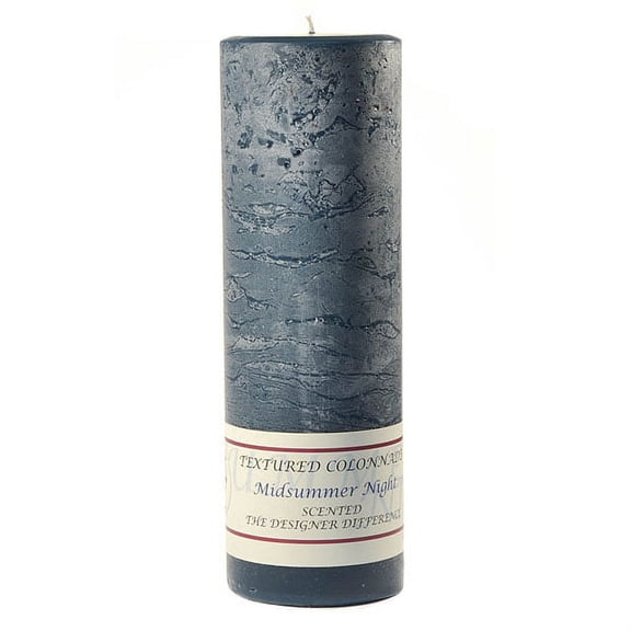 3 Pcs, Textured 3x9 Midsummer Night Pillar Candles 3 in. diameterx9.25 in. tall