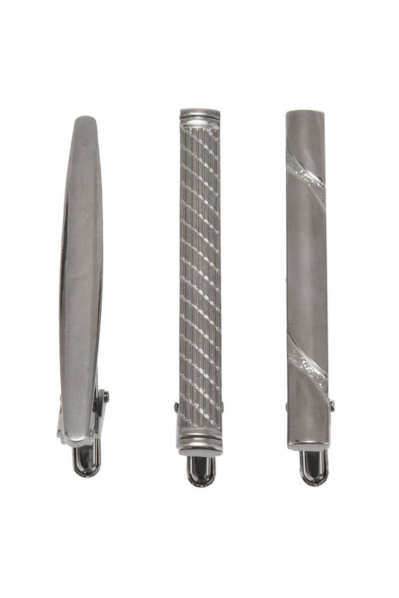 3 Pcs Tie Clips for Men Tie Bar Clip Set for Regular Ties Necktie Wedding Business