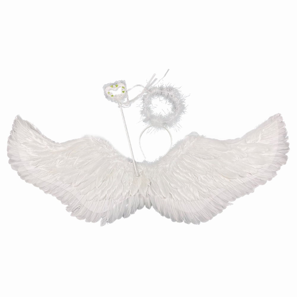 3 Pcs Toddler Boys Girls Angel Wing Costumes Halloween Costumes Fairy