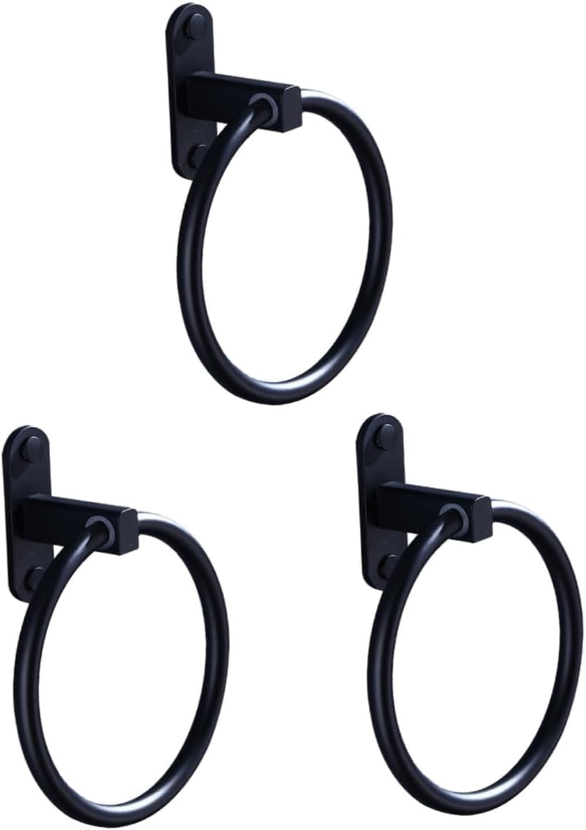 3 Pcs Towel Ring Black Towel Holder Hand Towel Holder Keyboard Plate ...