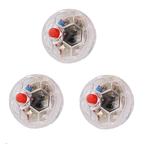 3 Pcs Toys Glowing funny cat ball Light up Cat Balls LED Motion Activated Flash Dog Interactive Toys Pet