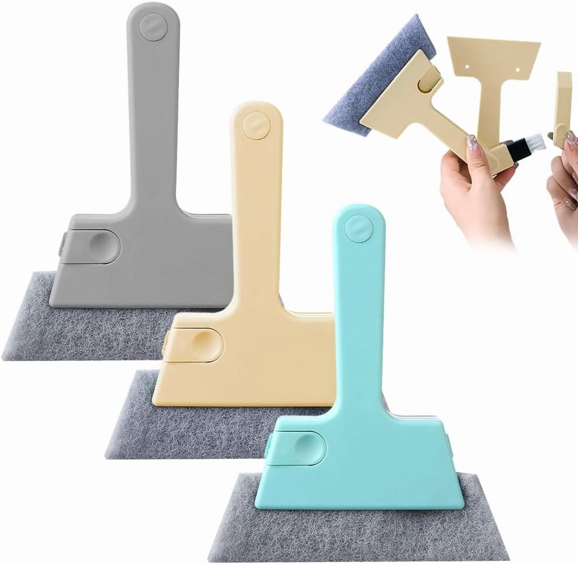 3 Pcs Track Cleaner, 2025 Upgraded 4-in-1 Window Groove Cleaning Brush ...