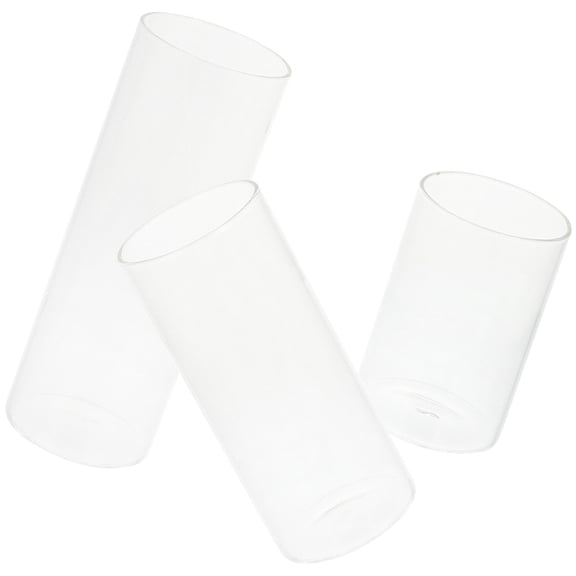 3 Pcs Transparent Candle Jar Glass Holder Wedding Decoration Lantern Votive Holders Bulk Desktop Cup Clear Candleholder