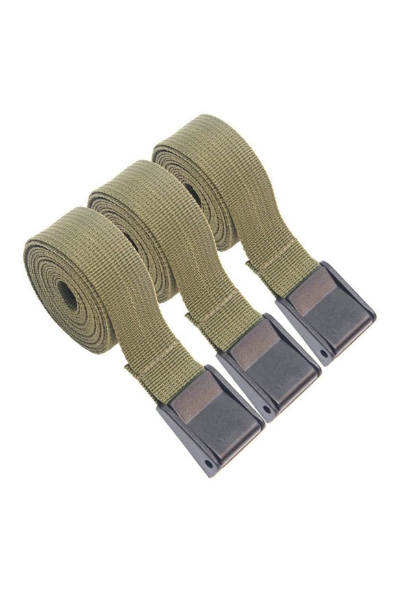 GOOHOCHY 3-Pack Luggage Cargo Straps Made of POM Material, 11.8 x 1 Inch Heavy Duty Tie-Down Straps