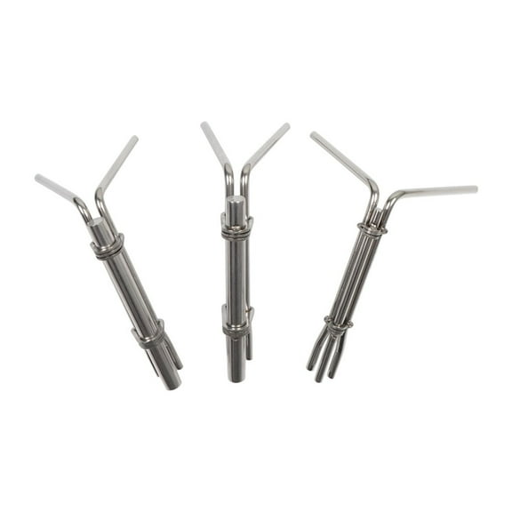3 Pcs U-Shaped Hydraulic Cylinder Piston Rod Seal Installation Tool Set, Stainless Steel, for Automotive and Marine Systems, for Internal Seals, O-Rings and ible