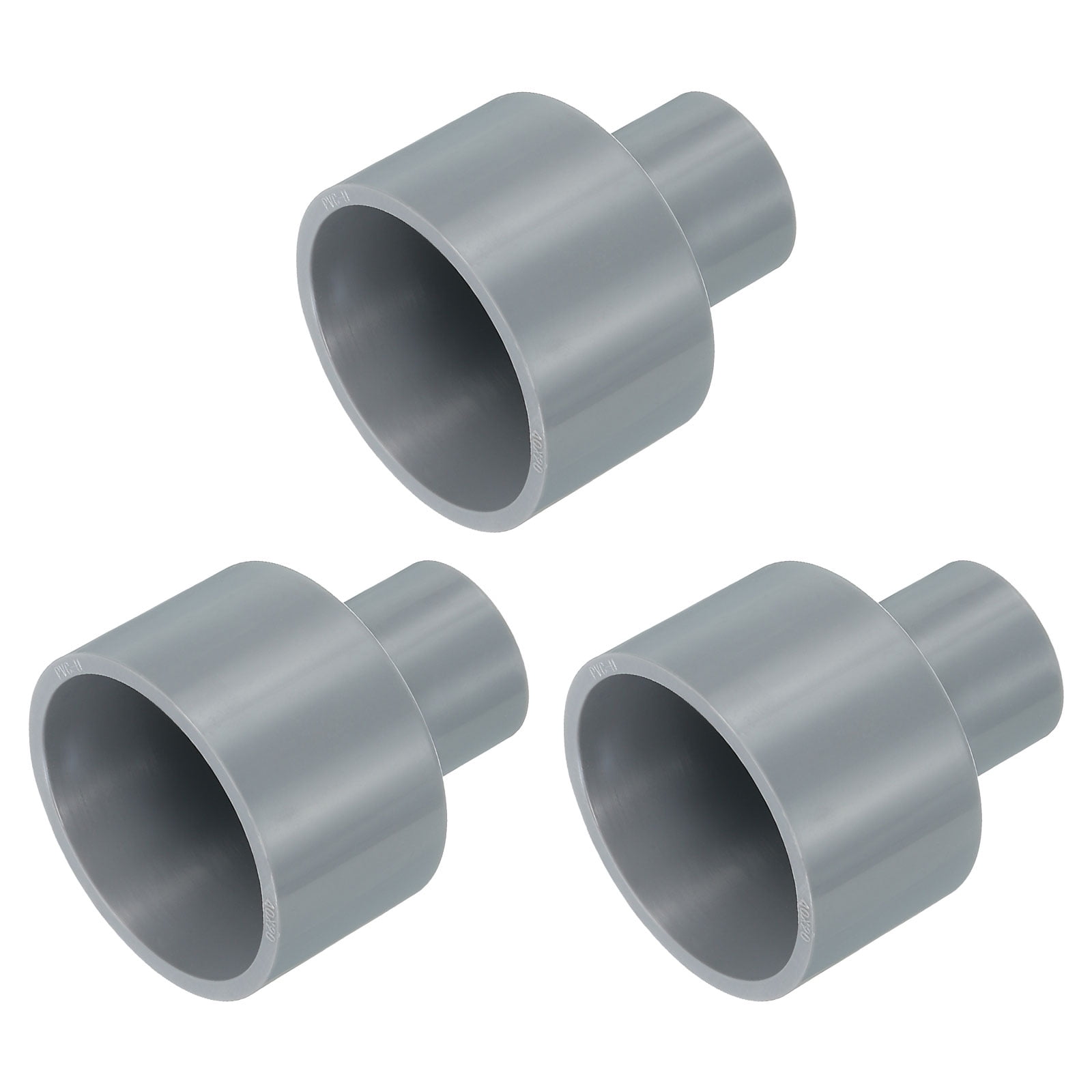 3 Pcs UPVC Reducer Pipe Fitting, 40x20mm PVC Pipe Coupling Adapter ...