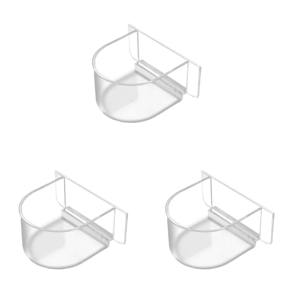 3 Pcs Universal Pet Food and Water Cups, Feeder Bowls for Parrots Birds Hamsters Guinea Pigs Rabbits Small Pets, Easy-Clean Durable Pet Supplies