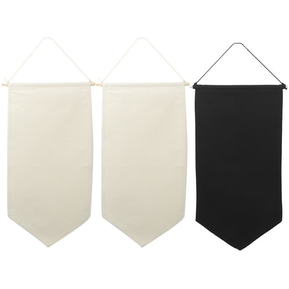 3 Pcs Wall Hanging Brooches Organizers Canvas Display Banners for Badge