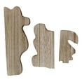 thumbnail image 1 of 3 Pcs Wall Shelves Floating Shelf Storage Rack Wooden Irregular Shape for Bedroom Living Room Office Decor, 1 of 9