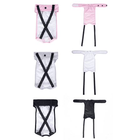 3 Pcs Washable Female Dog Diapers Reusable Cat Doggies Diapers and Dogs Heat Panties for Gril & Boy Dogs Cat Periods