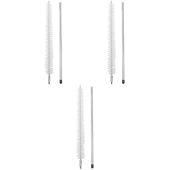 3 Pcs Washing Machine Cleaning Brush Hair Dryer Sink Sponge White