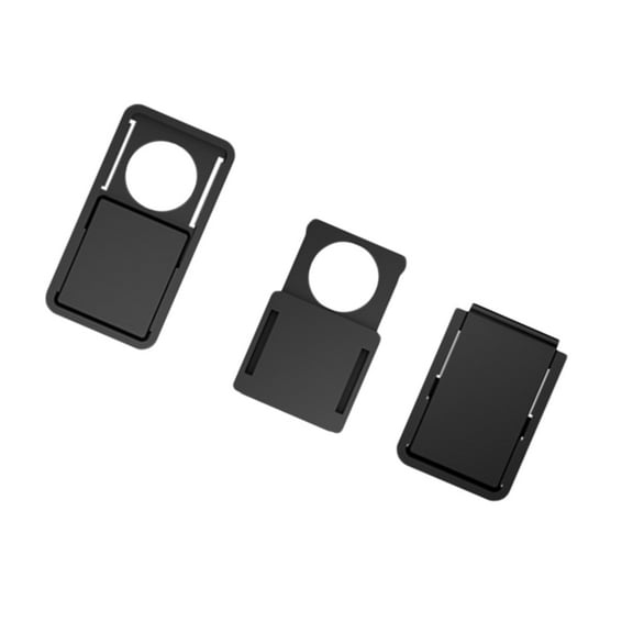3Pcs Plastic Webcam Cover Camera Slider Shutter Privacy Protect Sticker for Laptop Tablet Phone Shutter Sticker (Black)