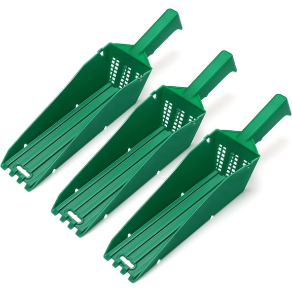 3 Pcs Wedge Gutter Cleaning Tool with Drain Design Easy Removal of Leaves and Dirt from Rain Multifunctional Cleaning Tools for Pet Food Fertilizer Gardening