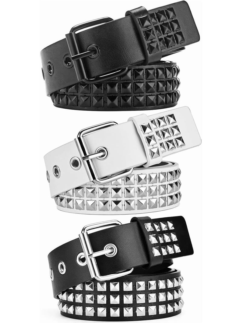 Euphrates, Black Studded Belt, 43.3 display picture 1