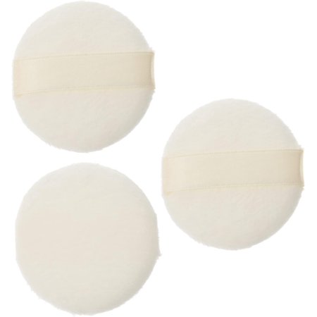 3 Pcs White Makeup Round Cotton Pads Blush Ribbon Cosmetic Powder Pad Foundation Powder Puff Face Powder Puffs Body Use Dry Puff Flour Loose Powder Miss White Makeup Containers