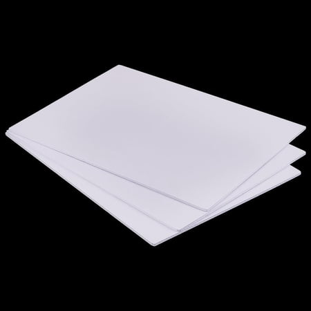 3 Pcs White PVC Sheet 15.75x11.81 inches Poster Foam Board Rigid Foam Sheets for Modeling Props Miniature Crafts Art Projects DIY Supplies 5mm Thick for DIY