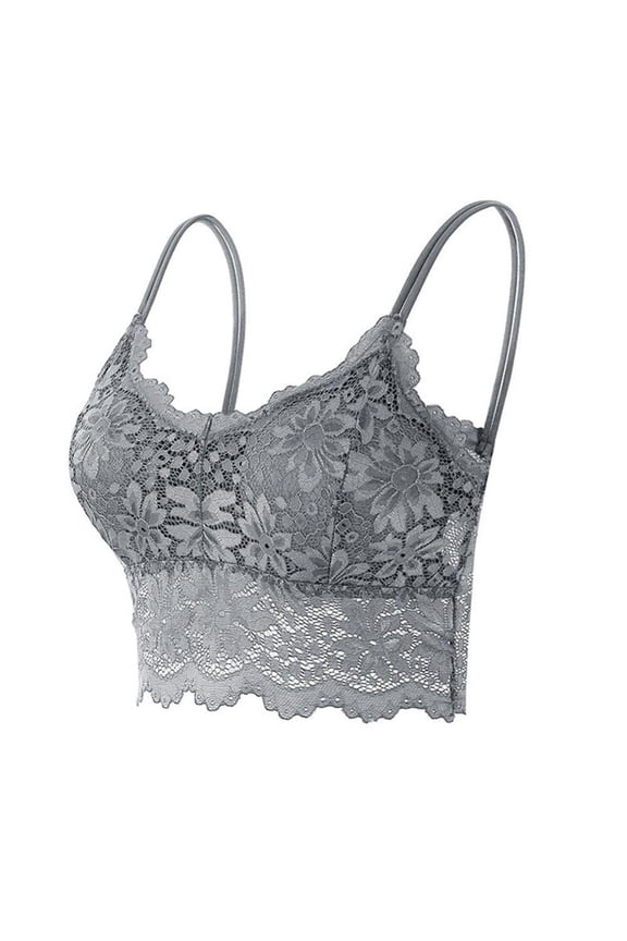 3 Pcs Women Lace Casual Camisole Stretch Lace Half Cami Breathable Spaghetti Strap Lace Bralette Top Crop Tank Tops for Women Girls