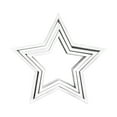 thumbnail image 1 of 3 Pcs Wooden Christmas Star Tabletop Decorations – Rustic DIY Centerpiece Signs with String Lights – Holiday Shelf, Fireplace, or Tiered Tray Décor, 1 of 3