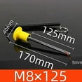 thumbnail image 1 of 3 Pcs Yellow M8x125mm Gym Weight Stack Pin Magnetic Fitness Equipment Bolt for Strength Training Equipment Gym Replacement Accessories, 1 of 9