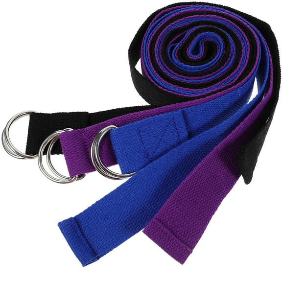 3 Pcs Yoga Exercise Belt Straps Stretch Bands Multifunction Sports Fitness