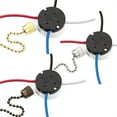 3 Pcs Ze208S E89885 3 Speed 4 Wire Pull Chain Switch Ceiling Fan Light