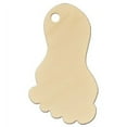 thumbnail image 1 of 3 Pcs of 4" Baby Foot Gift Tag, 1 of 1
