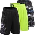 thumbnail image 1 of 3 Pcs/set Men's Running Shorts Quick-Drying Running Shorts Basketball Pants Sports Pants, 1 of 2