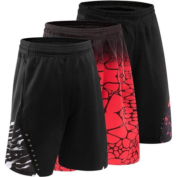 3 Pcs/set Men's Running Shorts Quick-Drying Running Shorts Basketball Pants Sports Pants