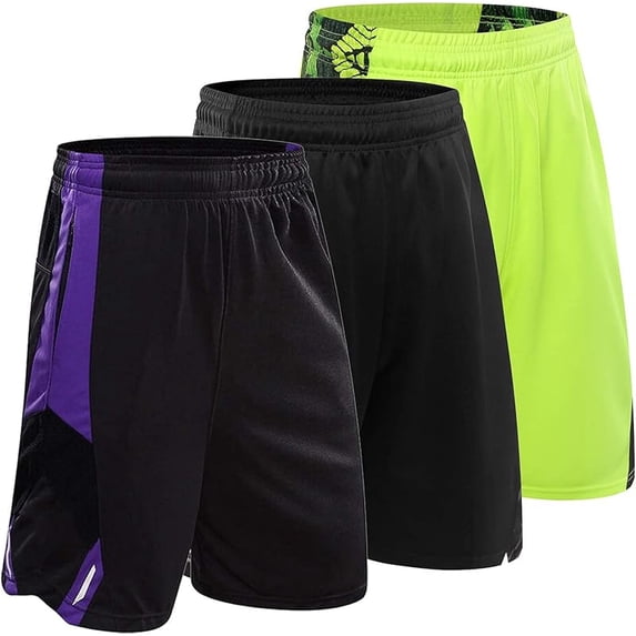 3 Pcs/set Men's Running Shorts Quick-Drying Running Shorts Basketball Pants Sports Pants