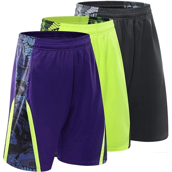 3 Pcs/set Men's Running Shorts Quick-Drying Running Shorts Basketball Pants Sports Pants