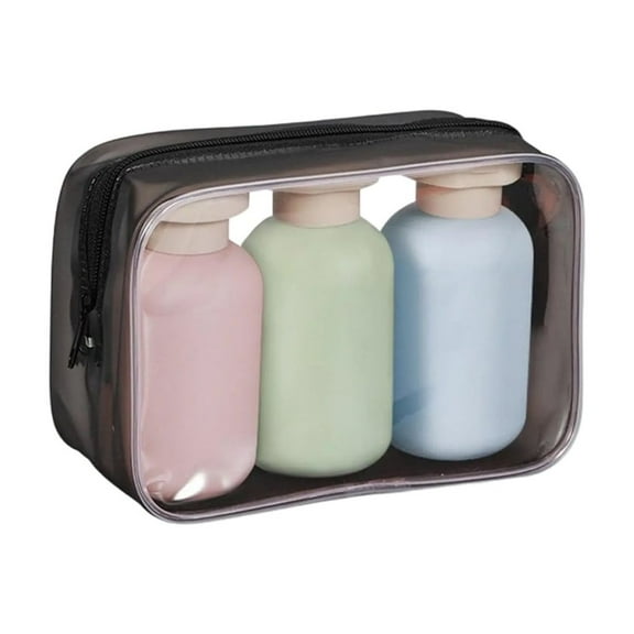 3 Pcs100/200/300ML Portable Travel Bottles Convenient Leakproof Squeeze Containers for Shampoo Lotions and Body Wash