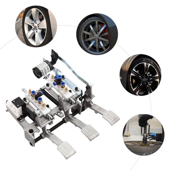 3 Pedal Car Tire Changer Machine Metal Frame Foot Control Air Pneumatic Valve