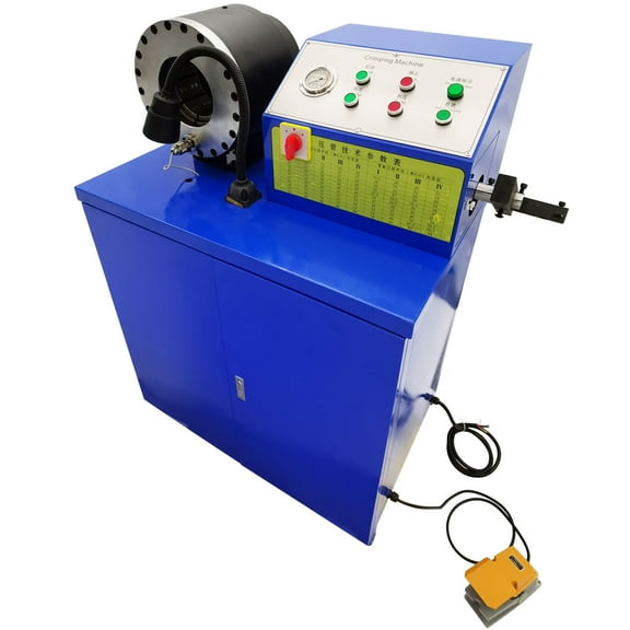 3" Peeling Shrinking Machine Electro-Hydraulic Round Tube Rubber Hose Full-Automatic 220V