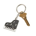 thumbnail image 1 of Contemporary Home Living 2.5" Piano Shaped Key Chain, 1 of 1