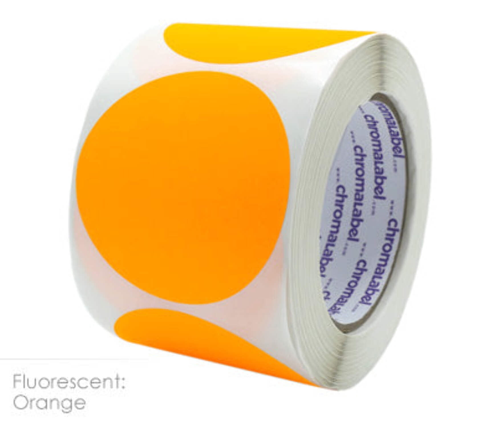 3" Permanent Color-Code Round Circle Inventory Labels: 500/Roll ...