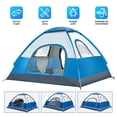 thumbnail image 1 of 3 Person Tent for Camping, Instant Pop Up Camping Tent with Screen Porch, Family Tent for Outdoor/Hiking/Traveling, with Tote Bag, Camp Dome, 1 of 8